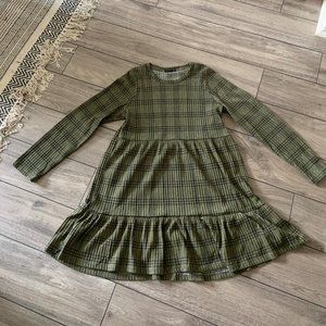 Checkered Green Dress